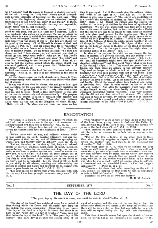 La Tour de Garde de septembre 1879